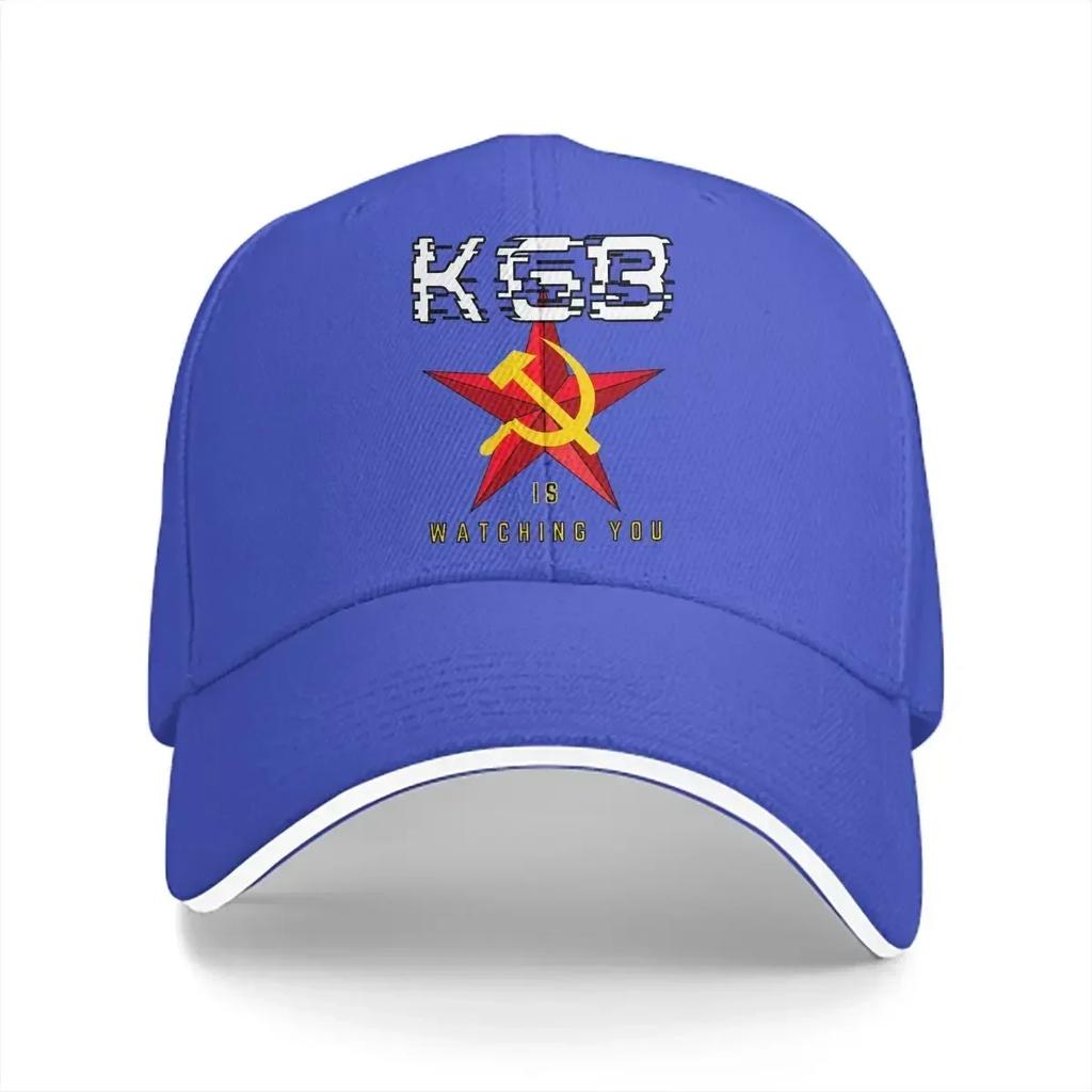 КГБ следит за тобой Бейсболка Унисекс Шляпы Женские Козырек Защита Snapback Русские СССР CCCP Кепки