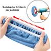Mudder 20 штук 9-10 дюймов полировальные накладки для автомобиля, полировальный бонет, орбитальный полировальный бонет, чехол для полировальной микрофибровой накладки
