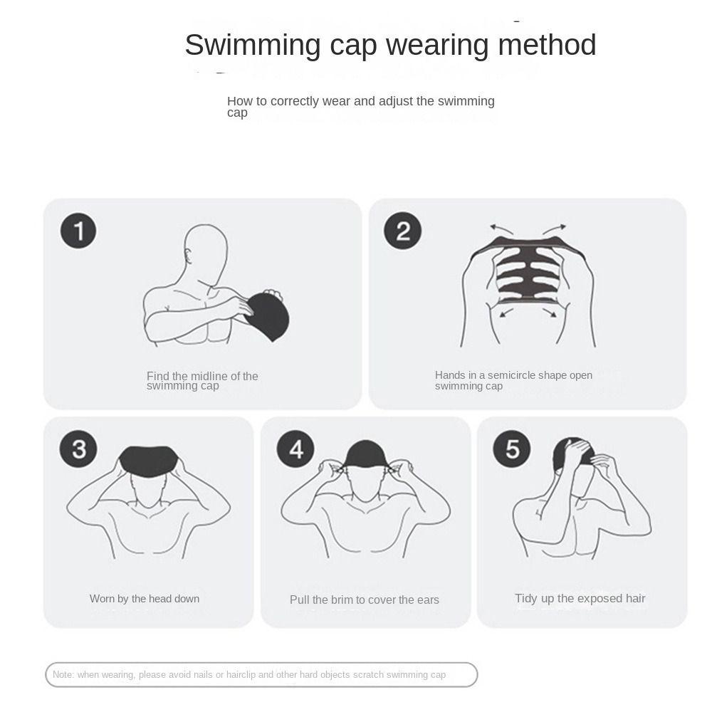 Anti-fog Silicone Swim Cap Adjustable Diving Eyewear Adult Swimming Goggles Set  Water Sports