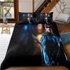 Набор постельного белья с пододеяльником Аниме Титаны, размер King Size, 3D-печать, для мальчиков, девочек, детей, подростков, пододеяльник из микрофибры полиэстера