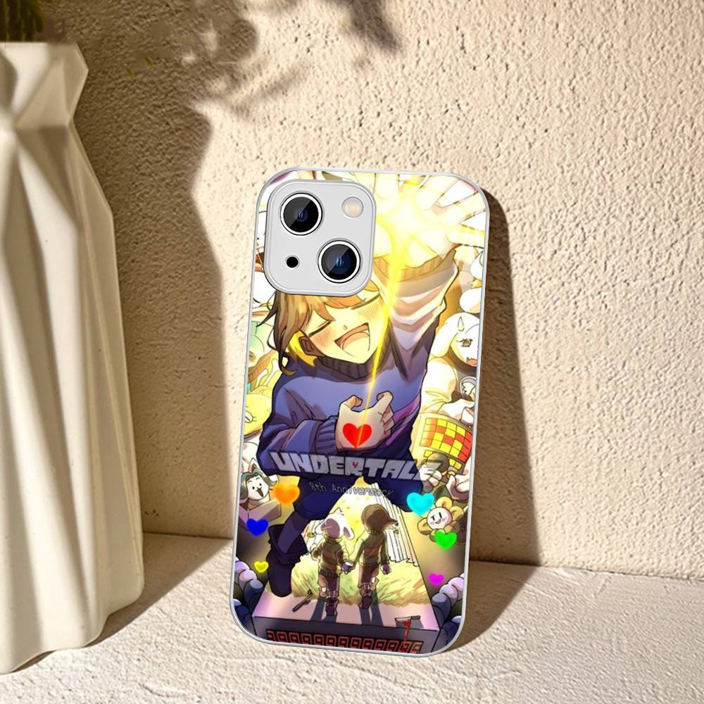 Закаленное стекло для iPhone 14 13 12 Mini 11 Pro XS Max X XR 14 Plus с принтом U-Undertale