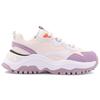 Fila Fashion Sneakers Transpose Synthetic Leather Cowhide Suede Sports Comfort Low-Top Dad Shoes Women Sneakers Beige Purple F12W144147FPS