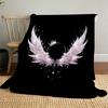 1pc Wings Crown Outdoor Flannel Blanket Soft Warm All-Season Throw for Sofa Bed Car Camping Office, Cozy Gift Idea1169S