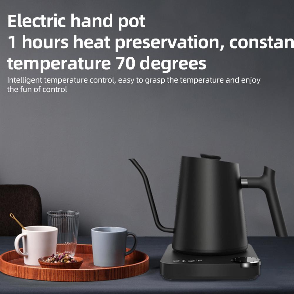 Электрический чайник на гибкой стойке, 0,9 л, с контролем температуры, из нержавеющей стали, внутренний быстрый нагрев, 1200 Вт
