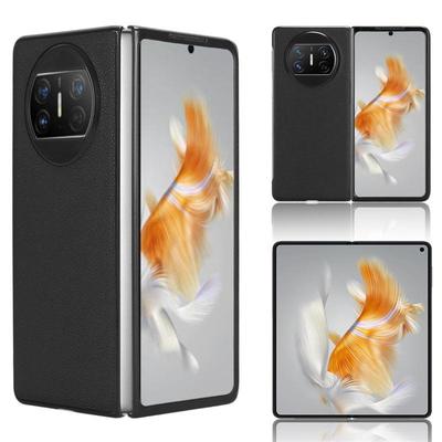 Чехол для телефона Huawei Mate X3 Чехлы с кожаной накладкой с рисунком личи Противоударный бампер Защитные чехлы от падения