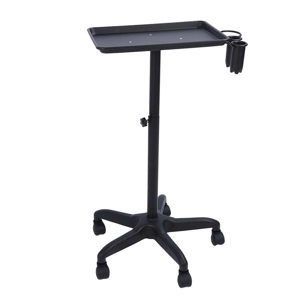 Aluminium Hair Salon Instrument Tray Adjustable Height Trolley Beauty Tools
