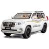 Масштаб 1/18 Toyota Prado, литая под давлением модель автомобиля, металлический сплав, коллекционные автомобили, игрушки со звуком и светом, автомобиль для детей и взрослых, подарки