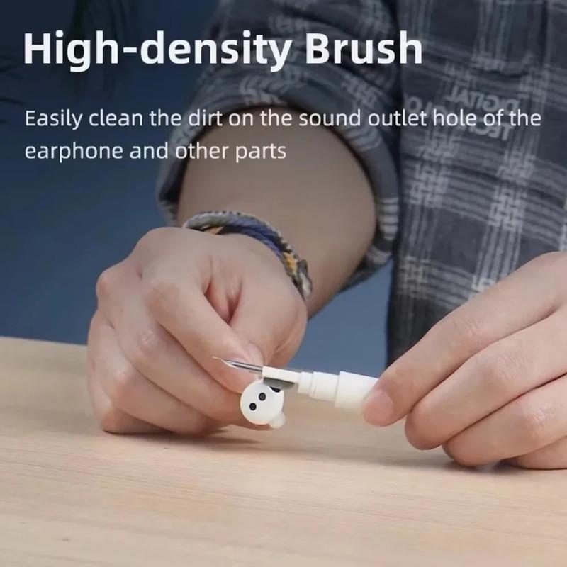 Беспроводной набор для чистки наушников с кисточкой-ручкой для AirPods Pro 3 2 1, Bluetooth-наушников и кейса, инструмент для удаления пыли