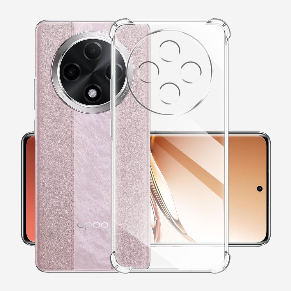 Для Oppo A3 Pro 5G 7050 Чехол Прозрачный Противоударный Силиконовый Мягкий Чехол для Телефона Для OPPO A3 Pro A3Pro 5G 6.7" PJY110 Защитная Задняя Крышка