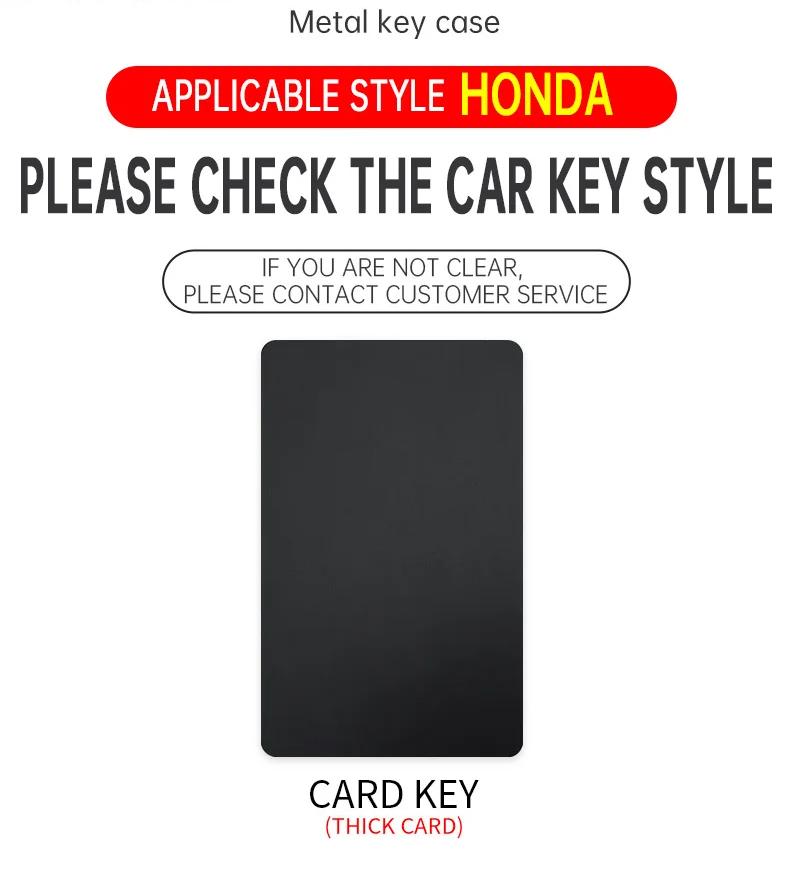 Suede Car NFC Card Key Case Full Cover Protector Keyring Shell Fob Auto Accessory For Honda New Civic 11th Gen ZRV Integra 2023 UQ8 12s