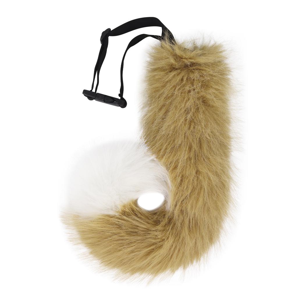 Halloween party simulation plush animal tail cosplay props can be concave shape fox tail decoration