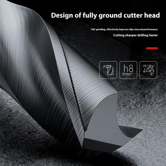 Drill Bit 118-Degree Point Angle Wear-Resistant Rust-proof Widely Used High Speed Steel DIY Drill Bit Woodworking Tool