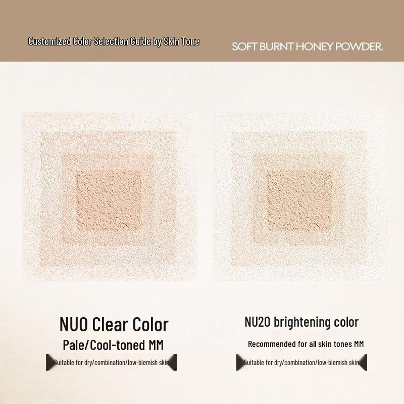 QXQY Asian Fun Elf Матовая фиксирующая пудра с эффектом мягкого фокуса - Стойкий легкий финиш.