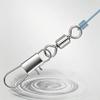 50pcs Stainless Steel Fishhook Lure Connector with Interlock Snap Fish Interlock Snap  Pike Fishing