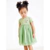 Girls' Dress Summer 2025 Pure Cotton Stylish Fresh Green Princess Dress Thin Children's Baby Mesh Dress