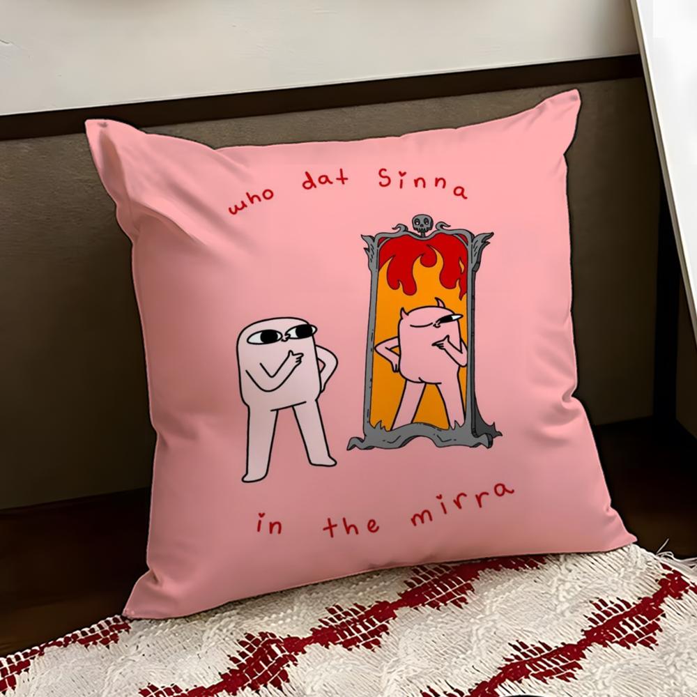 The BBean Cushion Cover Reversible Soft Durable Pillow Cover Home Car MultiScene Use for Daily Comfort