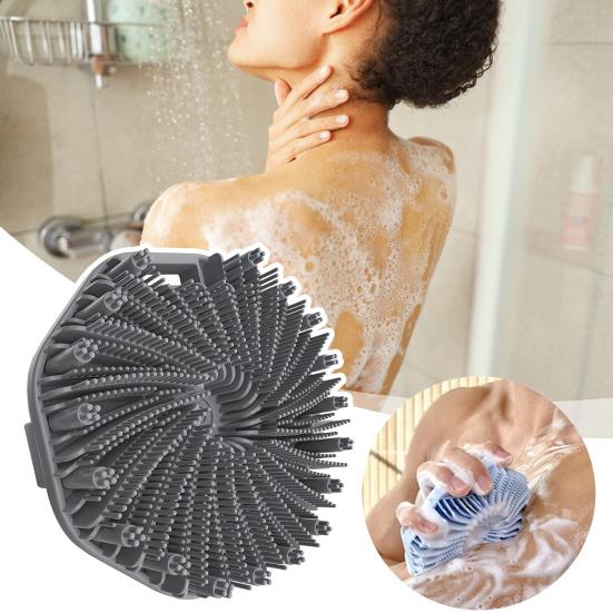 1/2шт силиконовая щетка для ванны отшелушивающая кожа скраб для тела с массажными щетинками нескользящая ручка щетка для душа