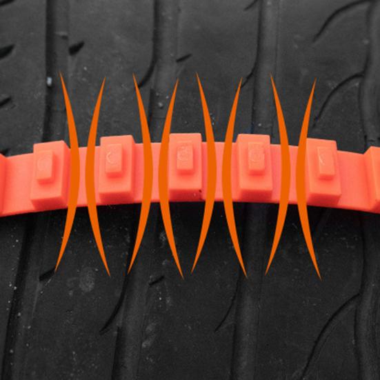 10 шт. Универсальные противоскользящие цепи для снега Легкая установка Многоразовые Противоснежные цепи Тросы для сцепления со льдом