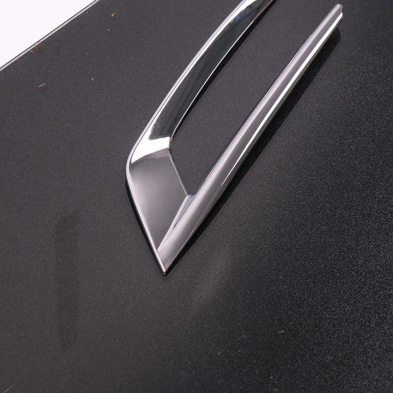 Car Exterior Accessories 2pcs ABS Chrome Front Fog Light Lamp Cover Trim Decoration Fit For Volvo XC60 2018