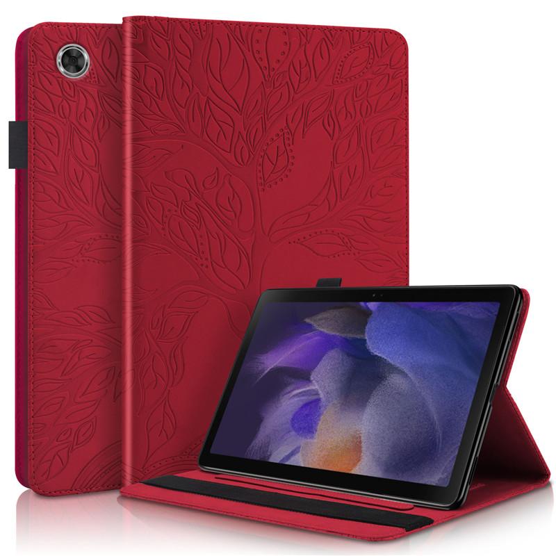 Tablet Case for Samsung Galaxy Tab A9 Plus Case 11 Inch Embossed Tree PU Leather Flip Cover for Galaxy Tab A9 Plus Case Coque