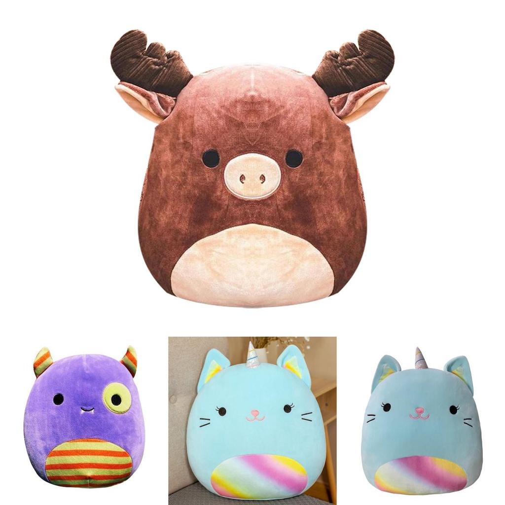 Очаровательная мягкая игрушка Squishmallows, плюшевый единорог, динозавр, мягкая подушка для детей