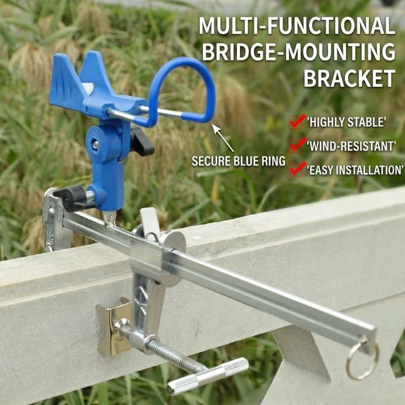 Clamp on Fishing Rod Holder Adjustable Boat Pole Bracket Rustproof Yacht Mount Portable Bass Sea Gear Tackle Tool Angler Yacht