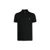 Polo FW22 Small Pony Logo Embroidered Short Sleeve Polo Shirt Men Tops Black 710880327-001