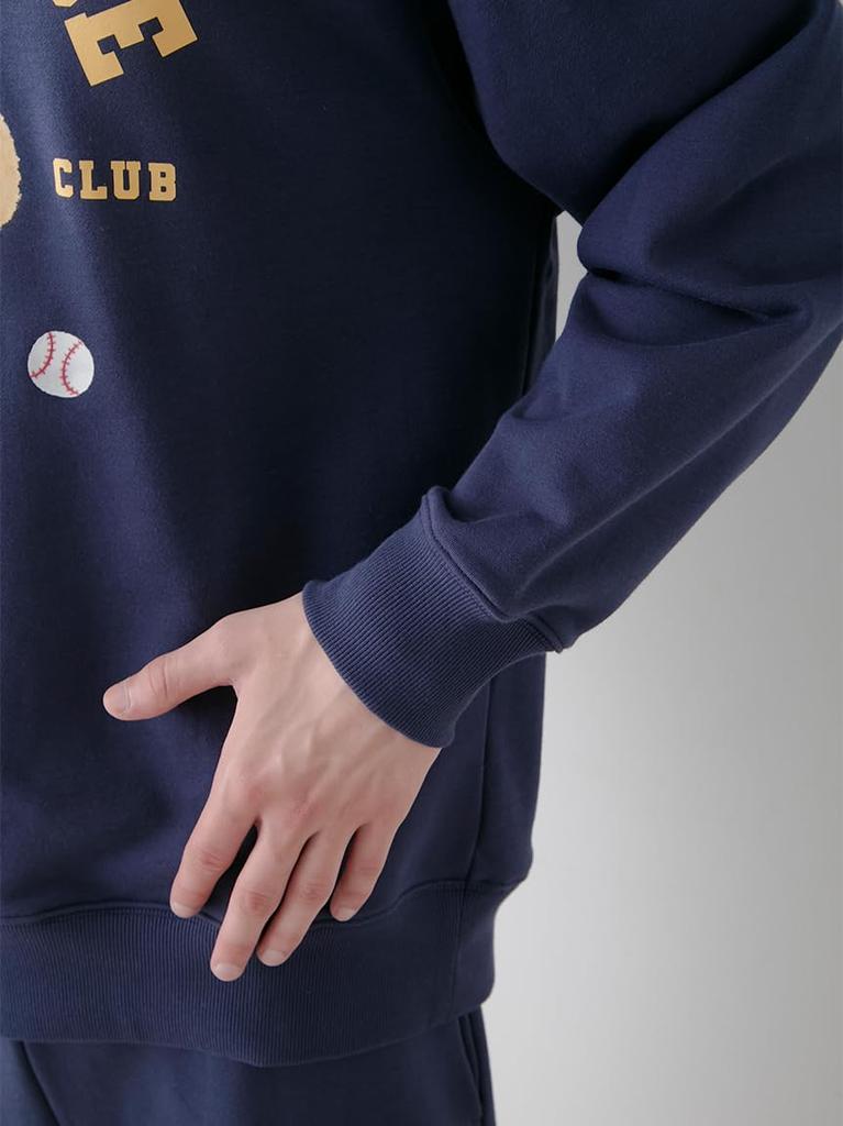 Gelato Pique HOMME Спортивный флисовый пуловер с мишкой PMCT254982NVYM