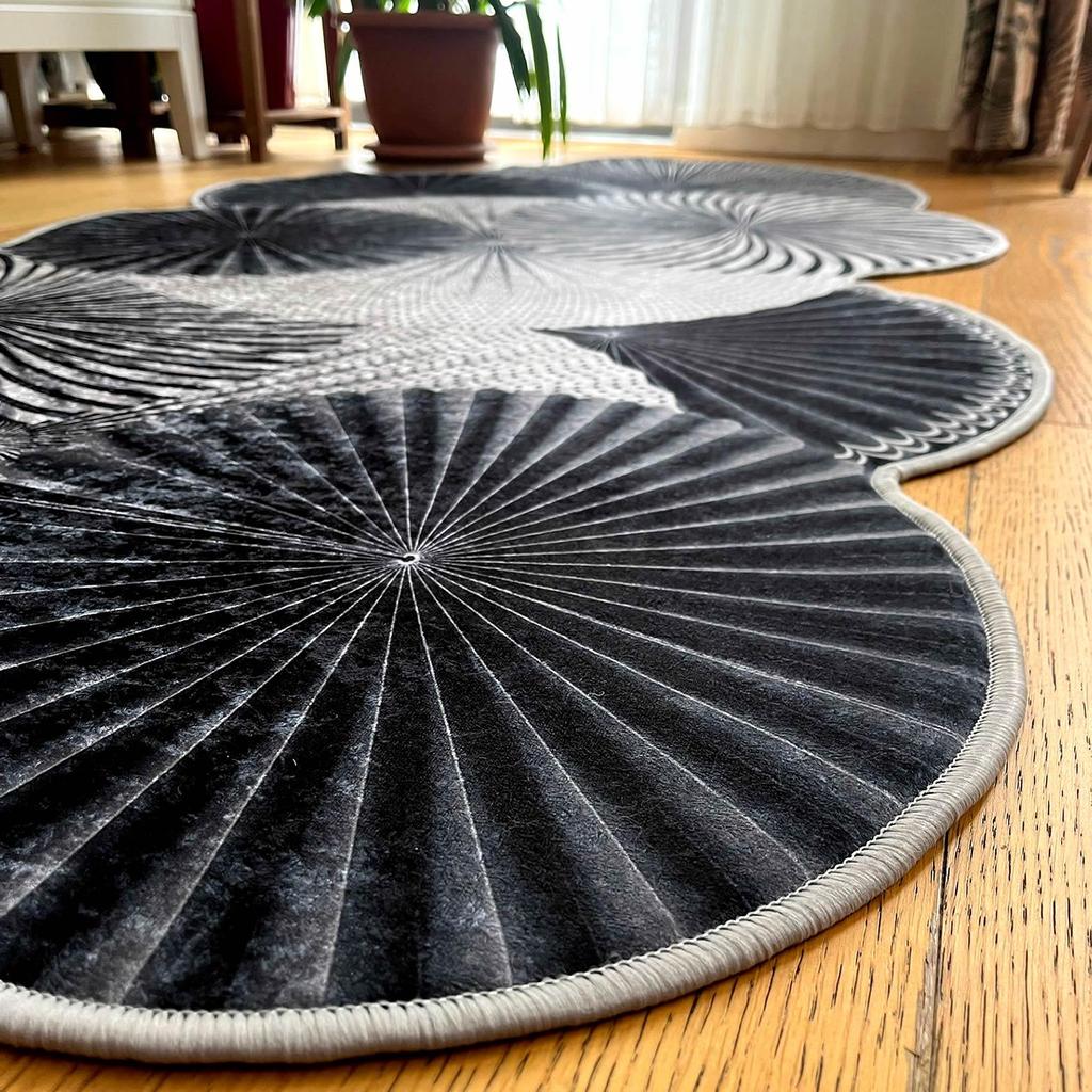 ePeddler Домашняя декоративная моющаяся нескользящая кожаная основа с цифровой печатью Современная гостиная, кухня, прихожая и напольный коврик нового поколения