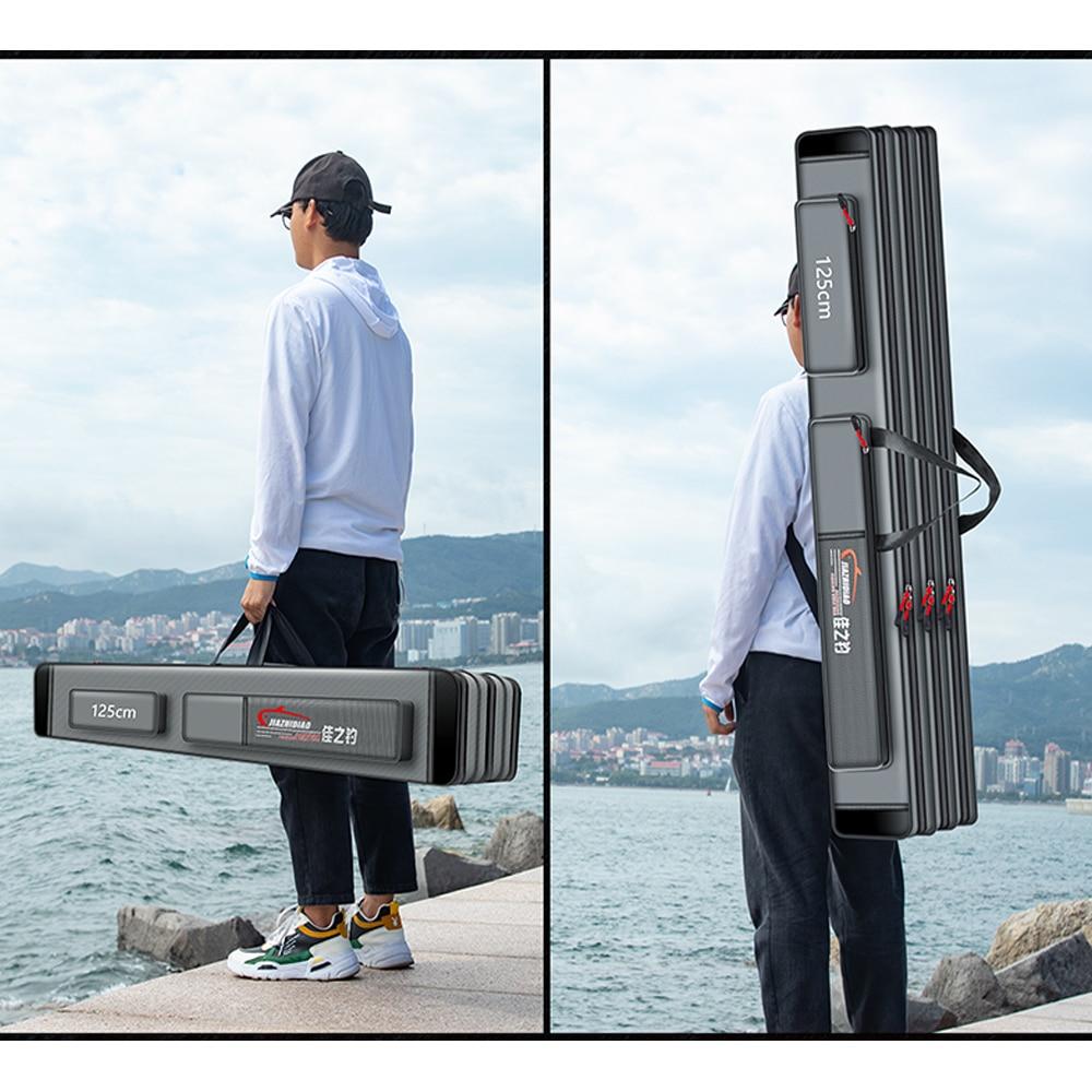 Портативная сумка для рыбалки со стальной проволокой, многоцелевая утолщенная водонепроницаемая прочная сумка для удочки, сумка для рыболовных снастей X277G