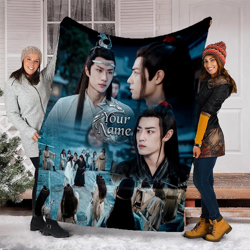 Custom Name The Untamed Flannel Fleece Blanket Cozy Warm Throw Blanket For Couch Bed Travel All Season Use