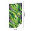 Ink Green, Lime and Purple Wallpaper for Living Room and Bedroom 50x1000