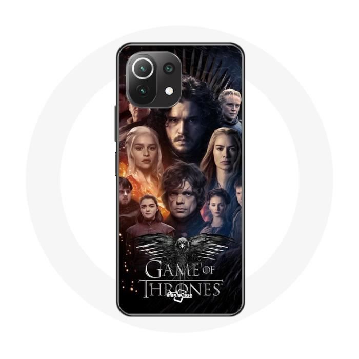 Coque pour Xiaomi Mi 11 Lite Game of Thrones Saison 8 Le Trône de Fer L'affiche de L'équipage Logo A