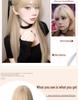 Platinum Blonde Long Wig for Women - Mi Haisha Cosplay Lolita Full-Cover Straight Hairstyle Set