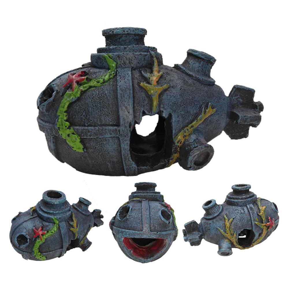 Aquarium Decor Simulation Submarine Landscaping Ornament Resin Fish