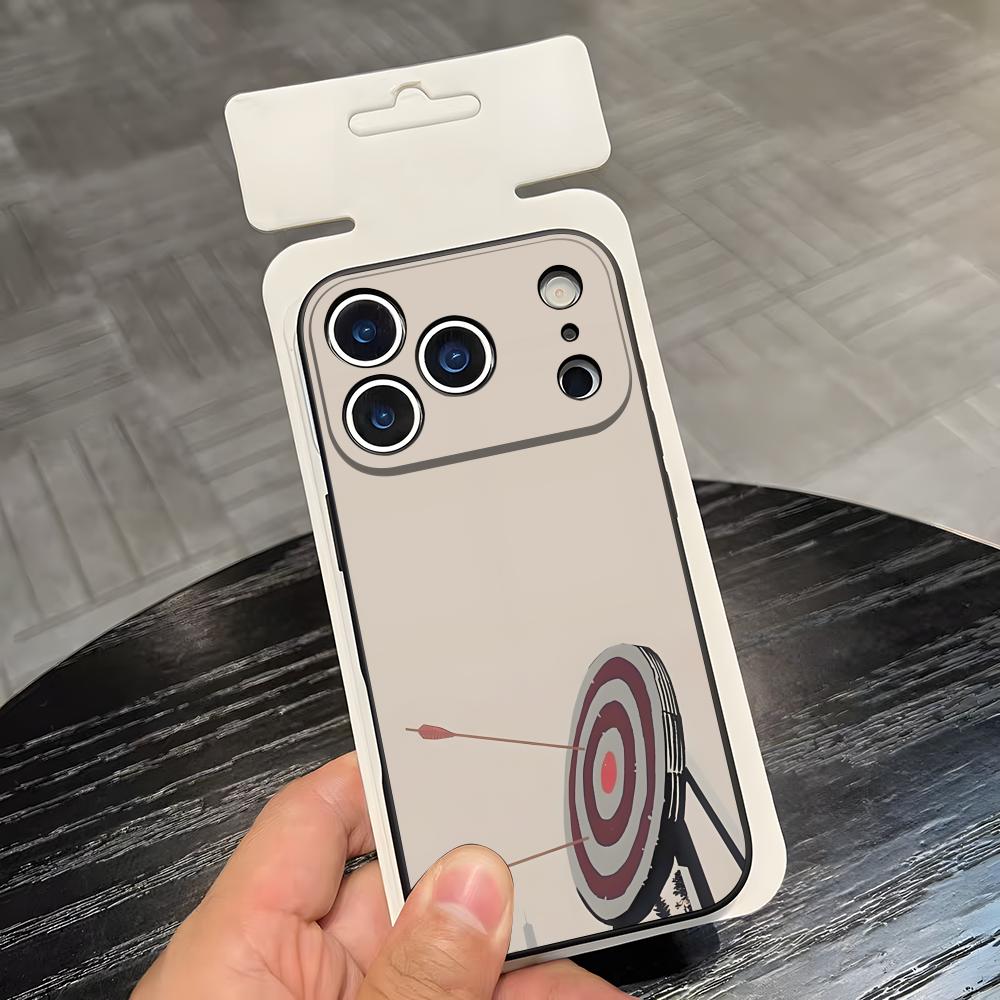 Чехол для телефона "Спортивная стрельба из лука" для IPhone 17 Air 16 E Pro Max 15 14 13 Mini 12 Pro 11 Max Plus Черный Мягкий