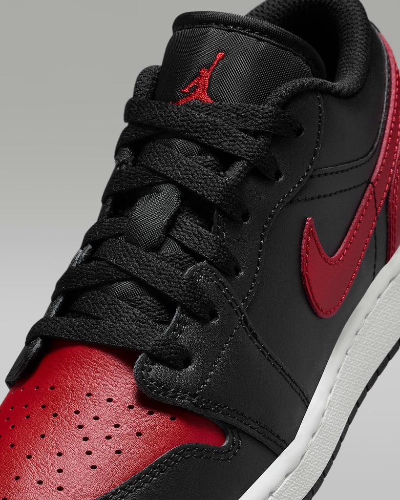 553560-067 Nike GS Air Jordan 1 Low Черный Саммит Белый Varsity Red