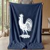 France national football team Theme blanket Soft Flannel Blanket Plush Throw Blanket Cozy Sofa Bed Blanket for Home Decor