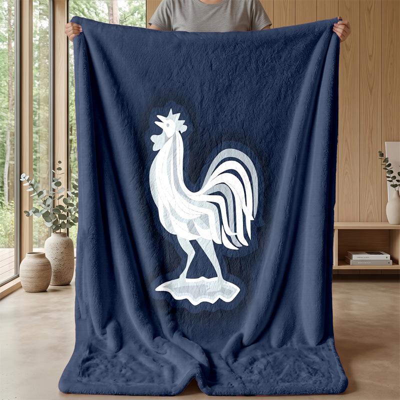France national football team Theme blanket Soft Flannel Blanket Plush Throw Blanket Cozy Sofa Bed Blanket for Home Decor