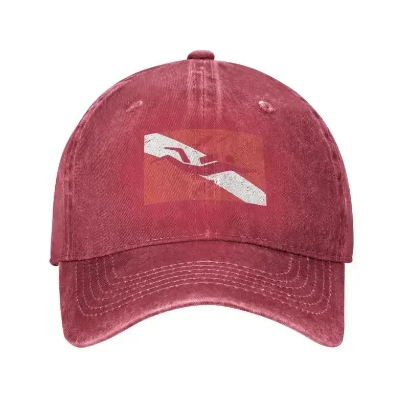 Punk Unisex Cotton Vintage Scuba Diver Flag Baseball Cap Adult Dive Lover Adjustable Dad Hat Unisex Women Outdoor