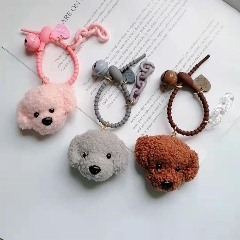 Stuffed Animals Dog Keychain Couples Matching Dog Pendant Dog Plush Key Rings Car Keychain