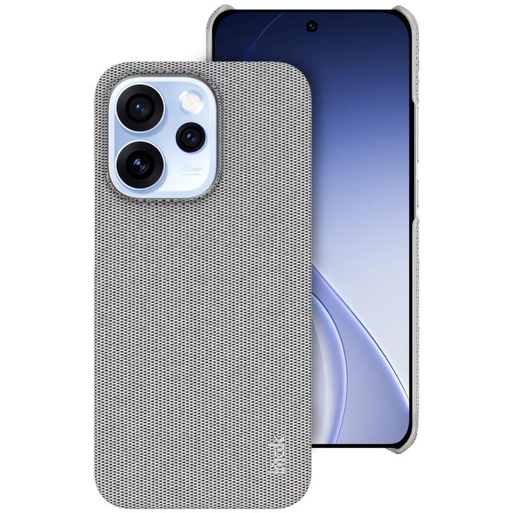 IMAK Ruiyi Series for Oppo Reno15 Pro 5G (Global)/Reno15 5G (China) Case Fabric Texture Leather + PC Phone Back Cover