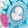 Woman Mirror Frame Silicone Fondant Mould Cake Decor Chocolate Baking Mold
