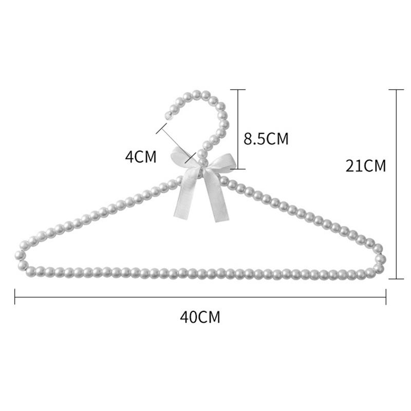 1/2 шт. вешалки для одежды с жемчужными бусинами, элегантная вешалка для свадебных платьев и брюк, органайзер для хранения пальто в шкафу, стандартные вешалки