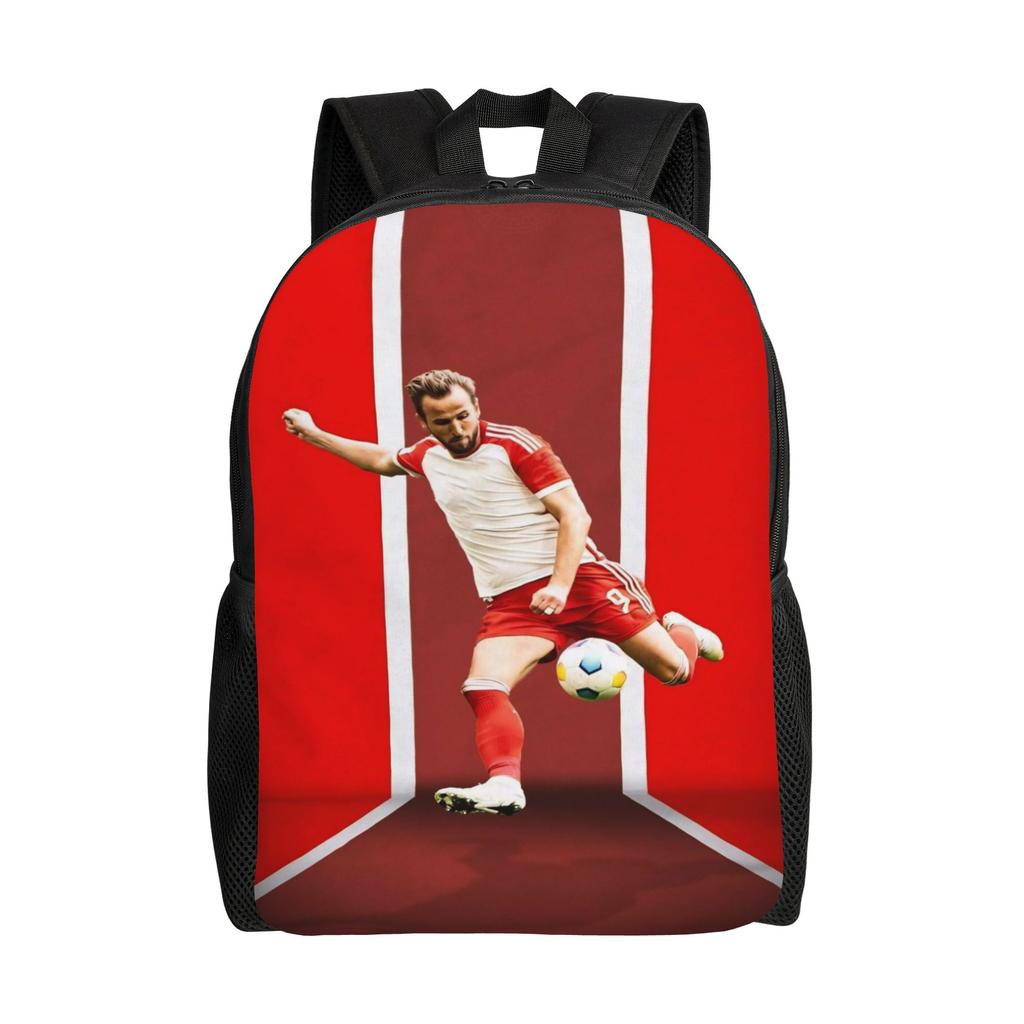 Kanes Footballer Backpack for Men Women Casual Student Hiking Travel Daypack Soccer Laptop Canvas Bags Outdoor