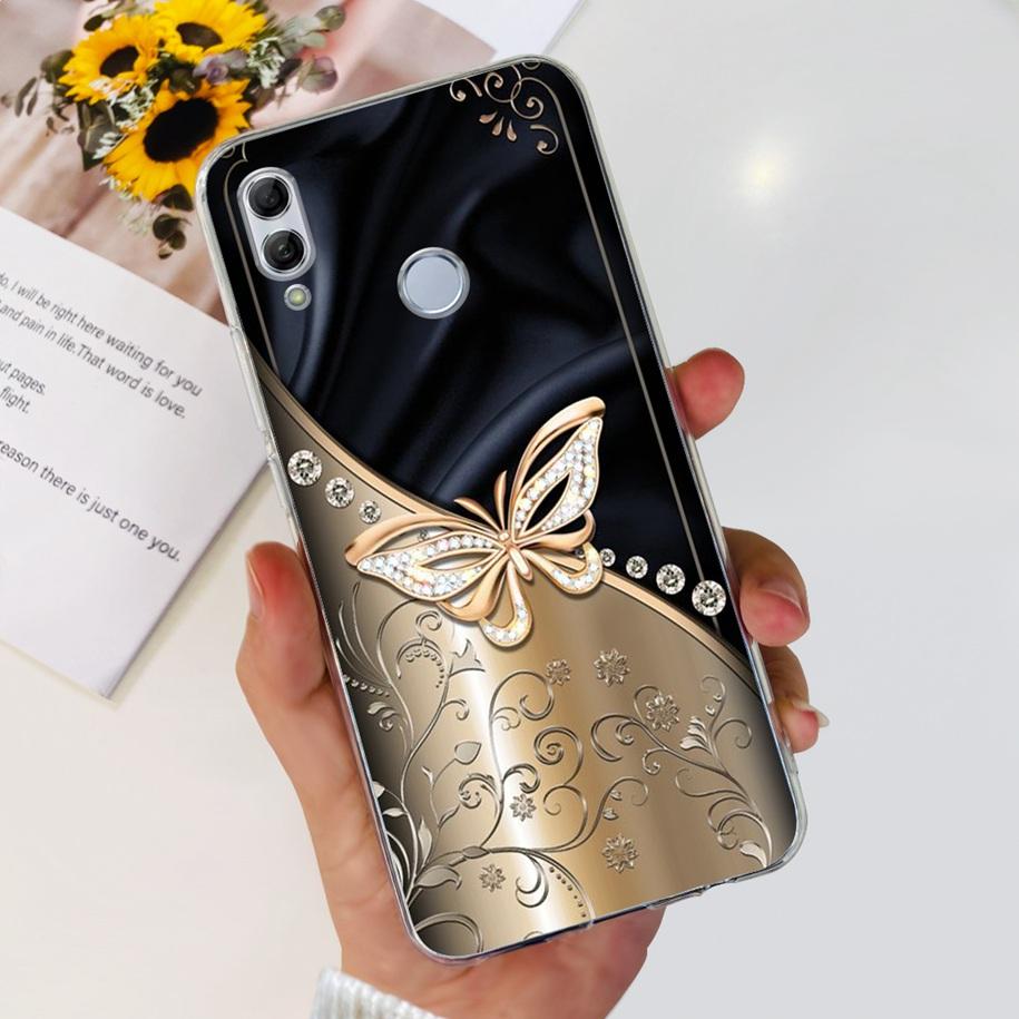 Чехол для Honor 10 Lite Honor 10i Ударопрочный чехол HRY-LX1T HRY-LX2 Стильный Цветочный Мягкий силикон Прозрачный ТПУ Funda Для Honor10 Capa