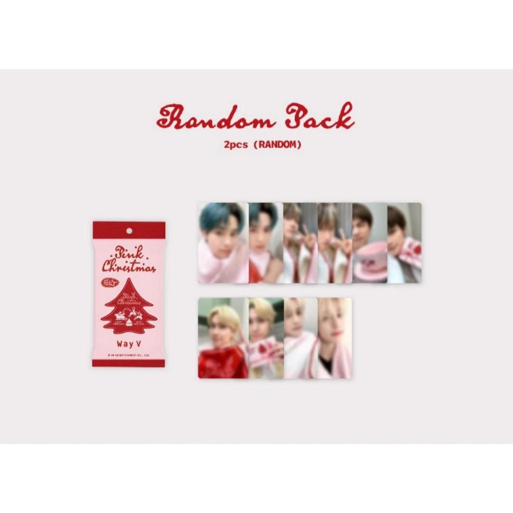 WayV [ПРЕДЗАКАЗ] СЛУЧАЙНЫЙ НАБОР РОЗОВЫХ РОЖДЕСТВЕНСКИХ ФОТООТКРЫТОК 2024 ГОДА
