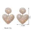 Pendant Love Heart Gift For Women Crystal Jewelry Dangle Earring Stud Earrings Drop Earrings