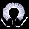 Vintage Renaissances Ruffled Mesh False Collar Victorian Gothic Neck Ruff Shawl Scarf Costume Cosplay Props for Women