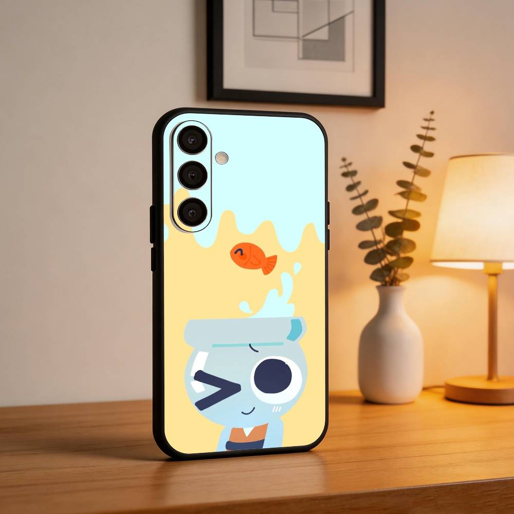 Мультяшный Goob D-Dandys W-World Чехол для телефона Samsung A73, A21s, A22, A31, A32, A52, A53, A71, A80, Мягкий черный корпус